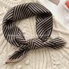 70x70cm Lightweight Square Scarf Women Vintage Black Floral Print Silk-Feel Neck Wrap UV Protection Stylish Accessory