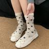 Sweet Romantic Bow Floral Lolita Lace Socks - Summer Cotton Mesh, Breathable Pattern