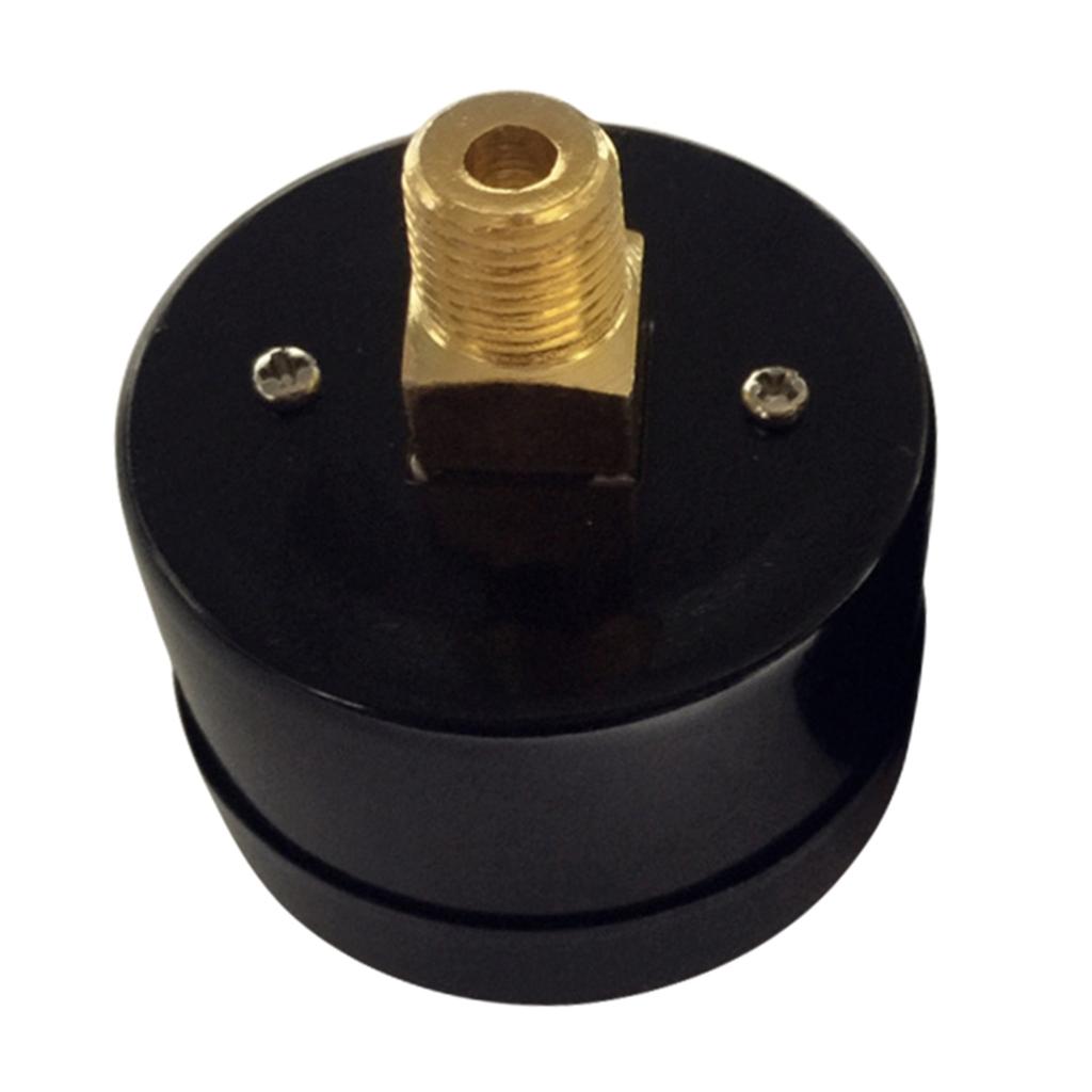 Air Compressor Pneumatic Hydraulic Fluid Pressure Gauge 0-12Bar 0-180PSI Back Mount Fluid Pressure Gauge Professional