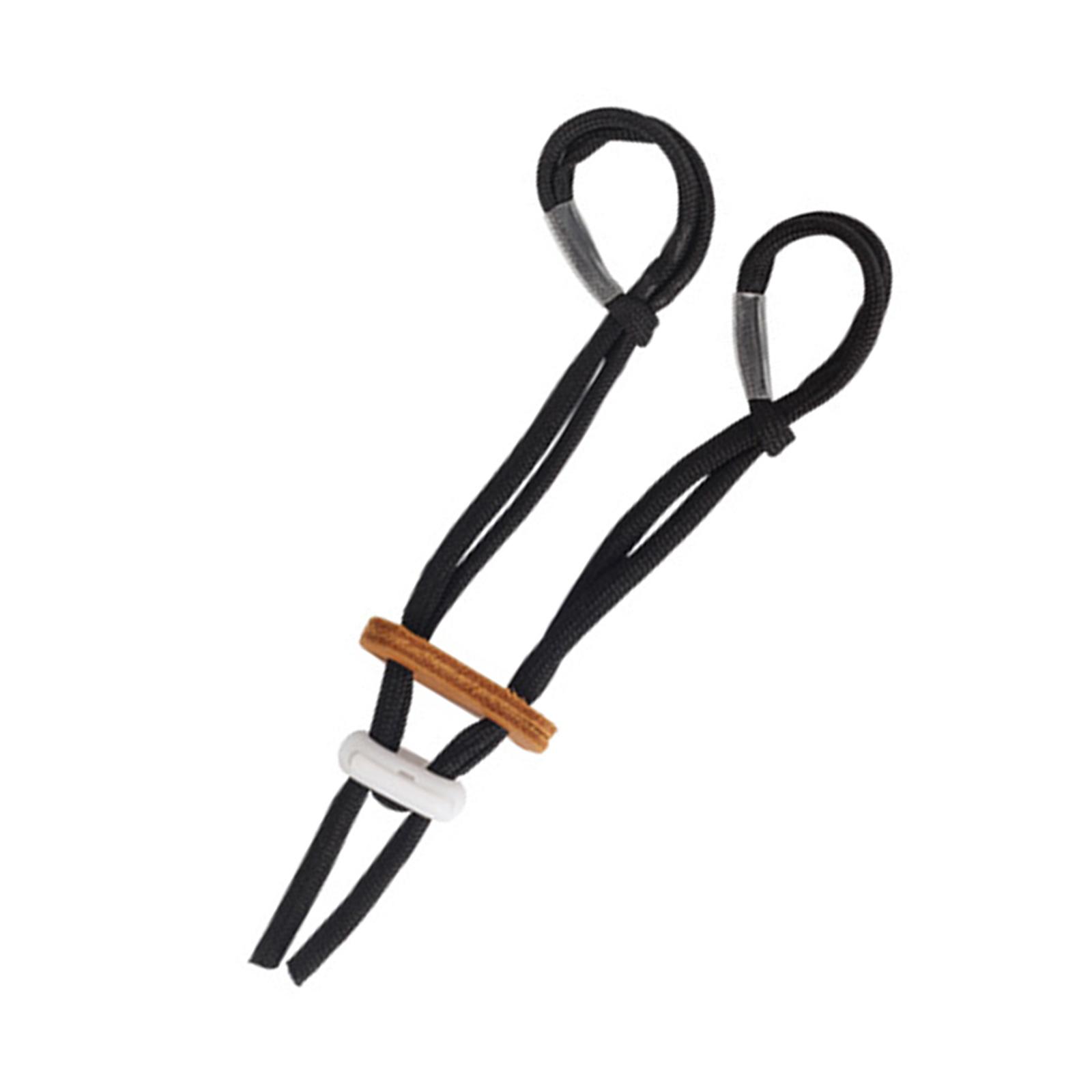 

Слінг для пальців для стрільби з лука з регульованим еластичним ремінцем Регульований слінг для пальців Рекурсивний лук Слінг для пальців Аксесуари для стрільби чорний