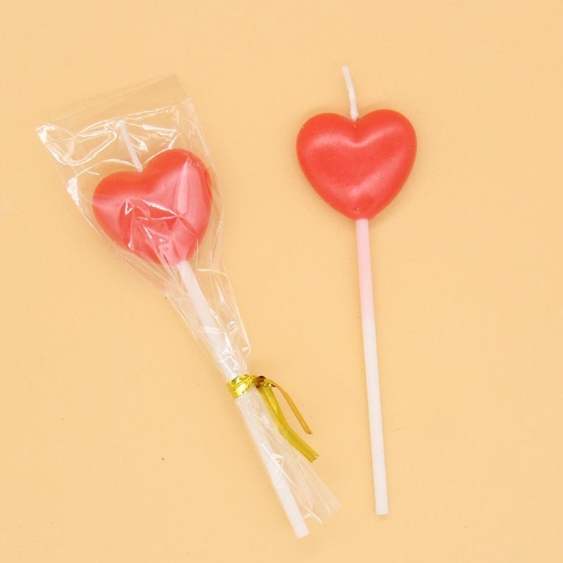 New Red Small Love Shape Birthday Candle Wedding Party Decoration Valentine's Day Confession Heart-shaped Candle