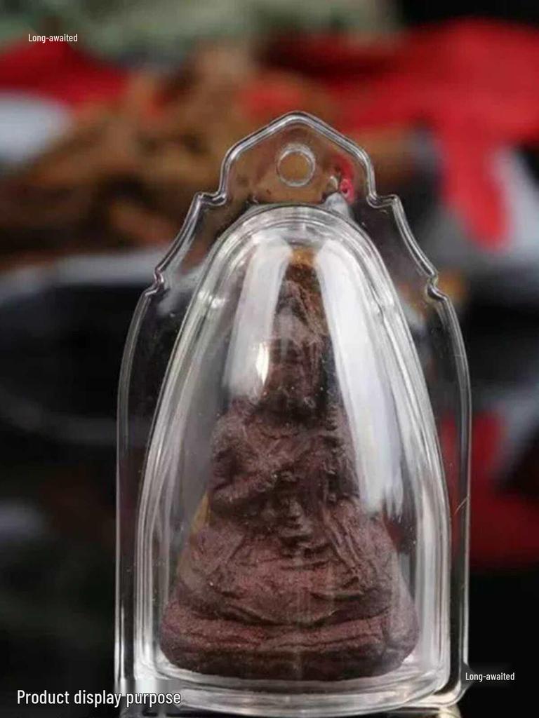 Acrylic Display Case for Thai Buddha Amulet, Statue, and Lucky Items - Dustproof and Protective for Pendants and Scriptures.