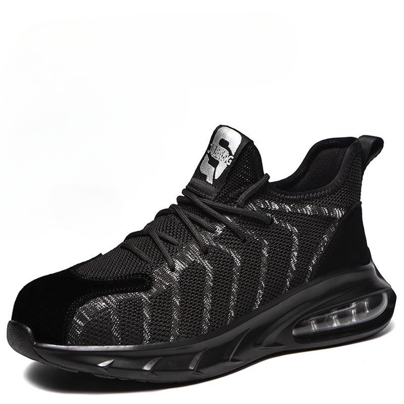 

Four Seasons Steel Baotou Anti-smashing Labor Protection Shoes Flying Weaving Anti-Piercing Work Shoes 48