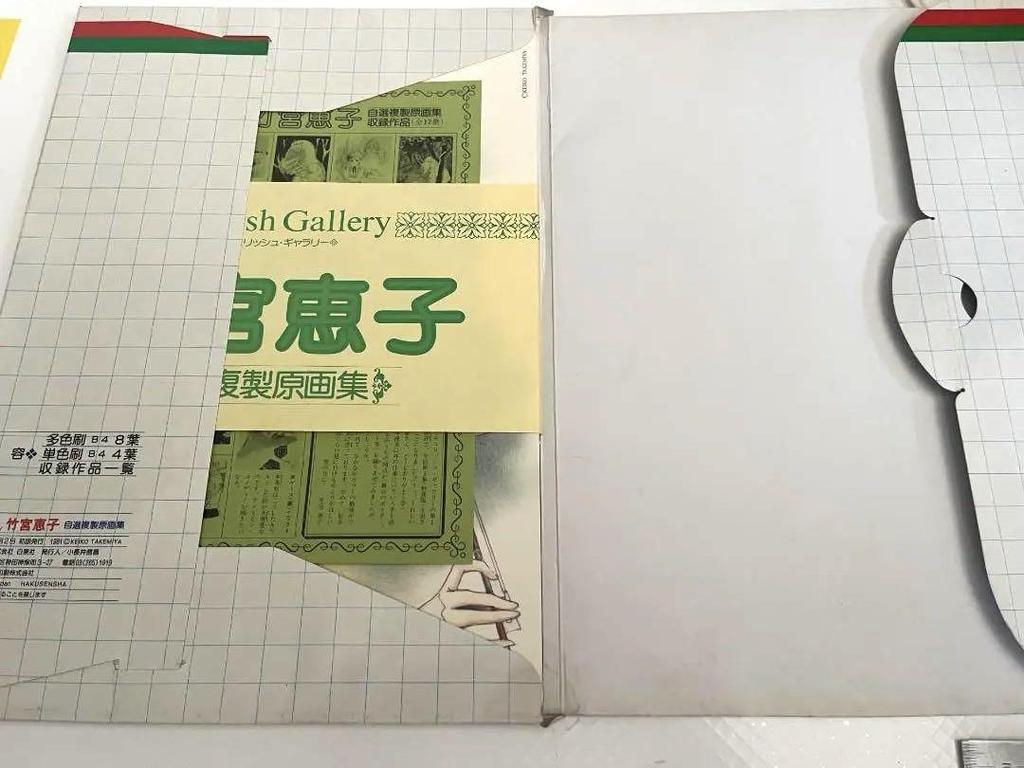 [USED] Rare item from the time of publication: Hakusensha's shojo manga, Keiko Takemiya's self-selected reproduction art collection