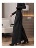 2025 Autumn/Winter High-Waisted Wide-Leg Swing Skirt Pants - Professional Floor-Length Trousers