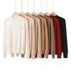 Women's Pure Cashmere Round Neck Sweater - Autumn/Winter Solid Color Warm Knit Pullover
