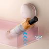 Frosted Suction Cups Shower Shelves Wall Mounted Cosmetics Storage Rack  For Home