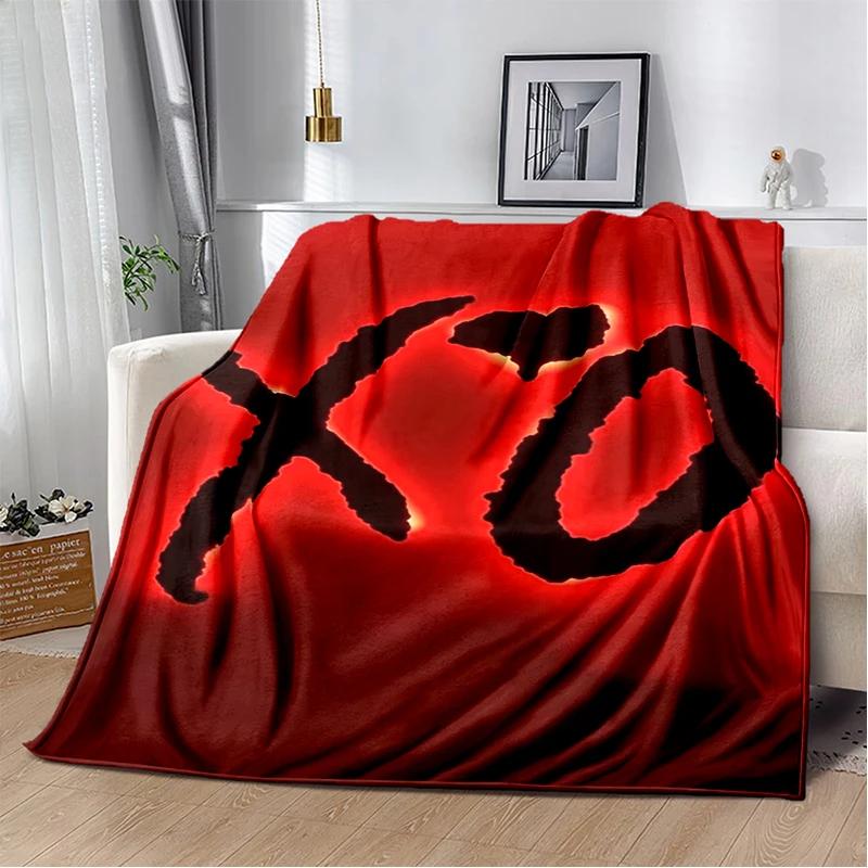 

THE WEEKND,XO 3D Alternative R&B Abel Tesfaye Flannel Blanket,Soft Throw Blanket for Home Bedroom Bed Sofa Travel Cover Kid Gift 75x90cm