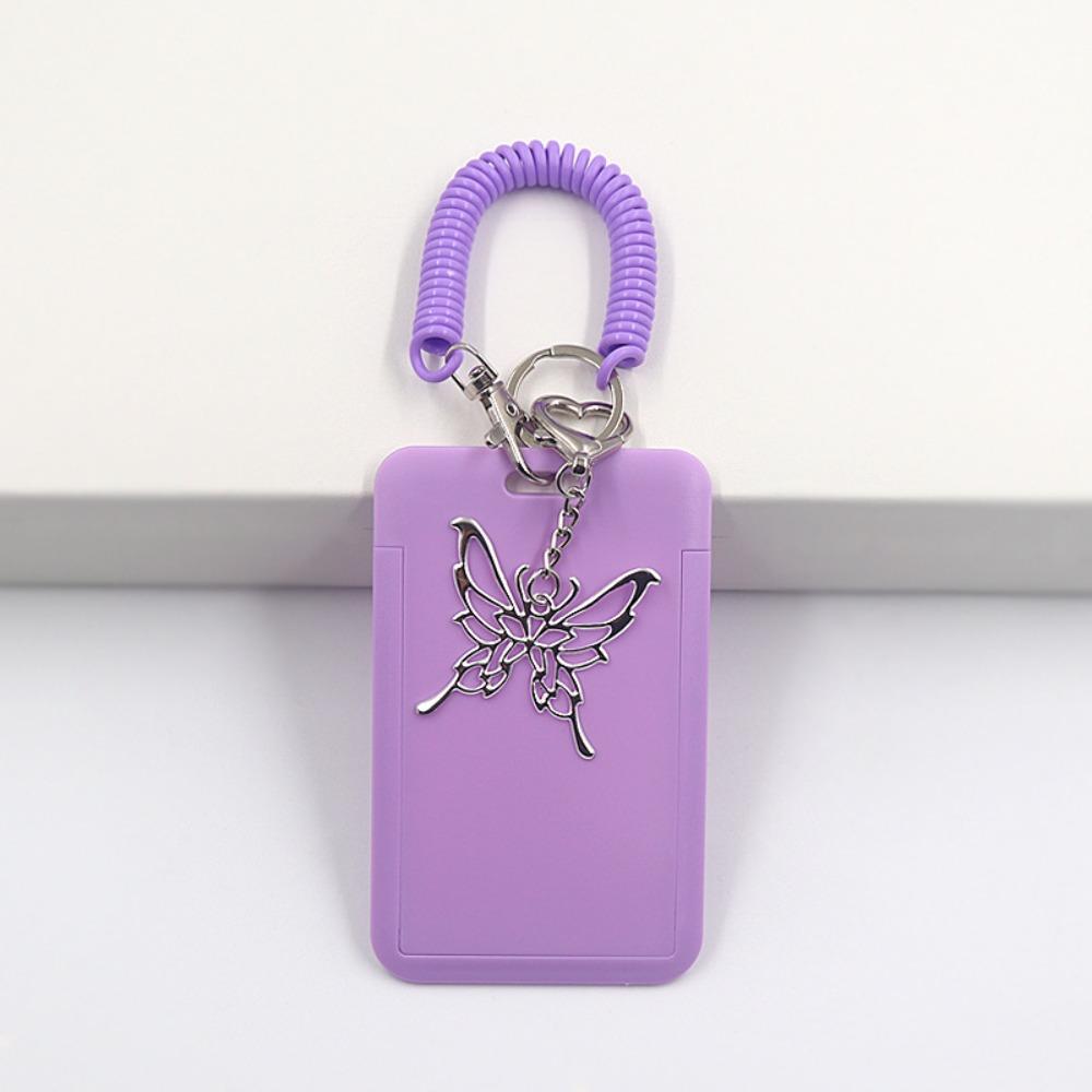 Uchwyt na karty z zawieszką w kształcie motyla, Koszulki na fotokarty, Pudełko ekspozycyjne, Breloczek do kart z wysuwanym smyczkiem, Ochronna okładka na zdjęcia