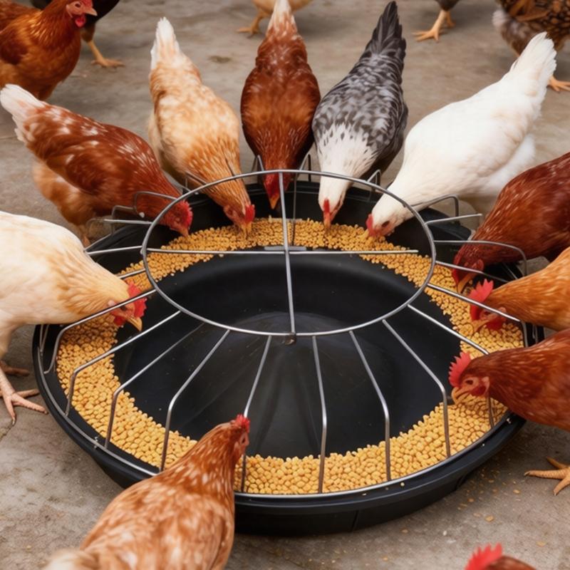 Poultry Feeding Tray 14/24/30 Slots, Efficiently Control Food Spill Trough Chicken and Pigeons Feeder