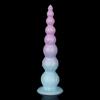 New Long Anal Plug Silicone Butt Plug 8 Anal Beads Soft Flexible Dildo Masturbation Adult Sex Toy Prostate Massage Dilator G Spot Clitoris Masturbator