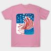 T Shirt Women Stripes And Starry Night Harajuku Print Kawaii Tshirt Summer Short Sleeve Female T-Shirt Top Tee