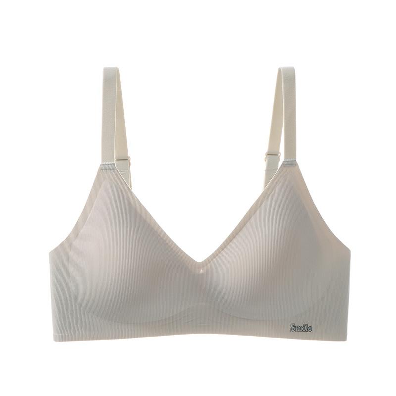 Traceless Soft Support Strip Underwear Is Comfortable and Nude, Close-fitting, No Steel Ring Gathers Up, Beautiful Back Bra Women
