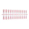 24 Pcs 3D Bowknot False Nails French Style False Nails Full Cover Stick On Nails Press On Nails for Women and Girls