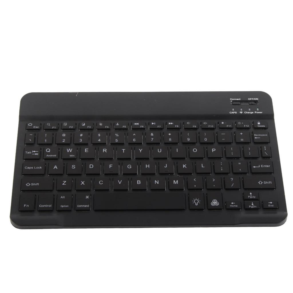Bluetooth Keyboard 78 Keys RGB Backlit Ultra Slim Silent Portable Wireless Keyboard for Smart