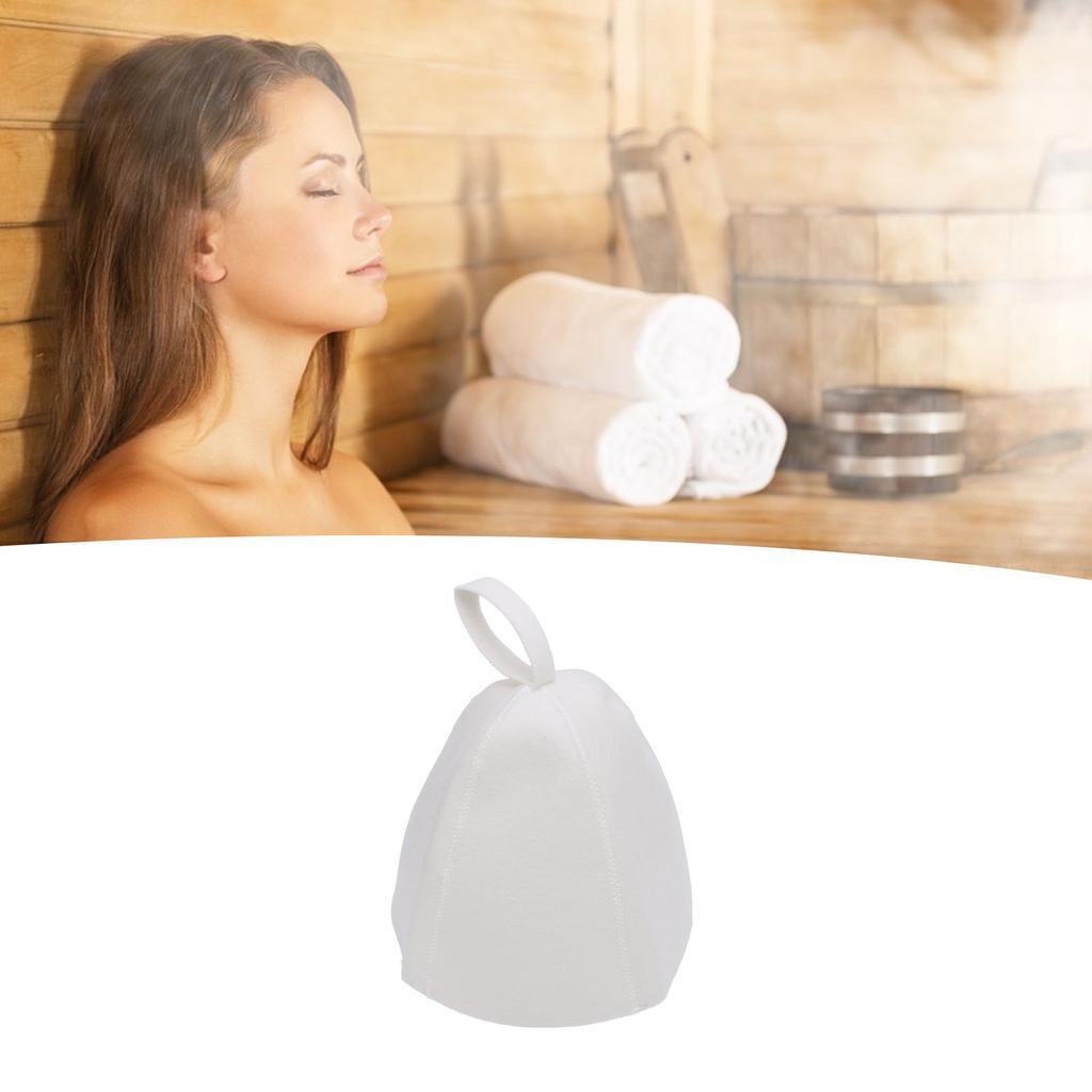 2pcs Men Sauna Hat Thick Absorbent Heat Insulating Breathable Sauna Steam Bath Accessories