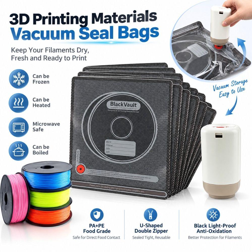Vacuum Sealing 3D Filament Storage Bag Moisture Indicator Cards 3D Filament Bag  Home Storage