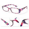Fashion Retro Strip Print Reading Glasses Women Men Presbyopic Lens Glasses Vision Care Eyewear Diopter Eyeglasses +1.00~+4.00