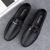 Genuine Leather Mens Flat Shoes Fashion Breathable Men Loafers Slip On Summer Shoes New Male Driving Shoes Comfy Man Moccasins