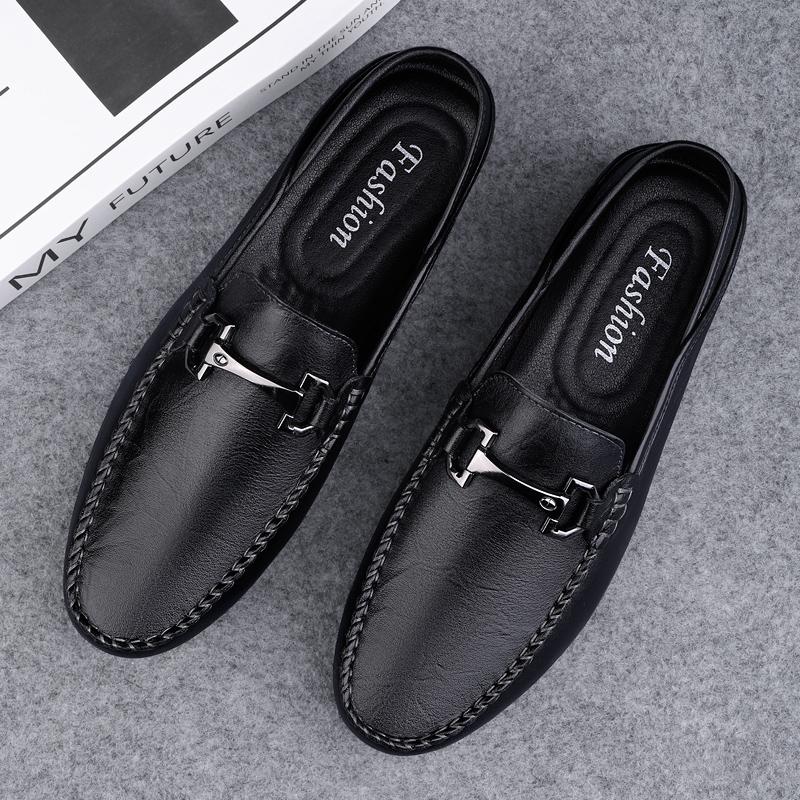 Genuine Leather Mens Flat Shoes Fashion Breathable Men Loafers Slip On Summer Shoes New Male Driving Shoes Comfy Man Moccasins