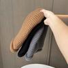 Curled Edge Piled Hat Women'S Autumn And Winter Big Head Circumference Confinement Cold Hat Showing Small Face Warm Knitted Wool Hat