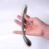 Heavy stainless steel double fake dildo G Spot wand anal beads butt plug metal prostate massager vaginal female sex toy women