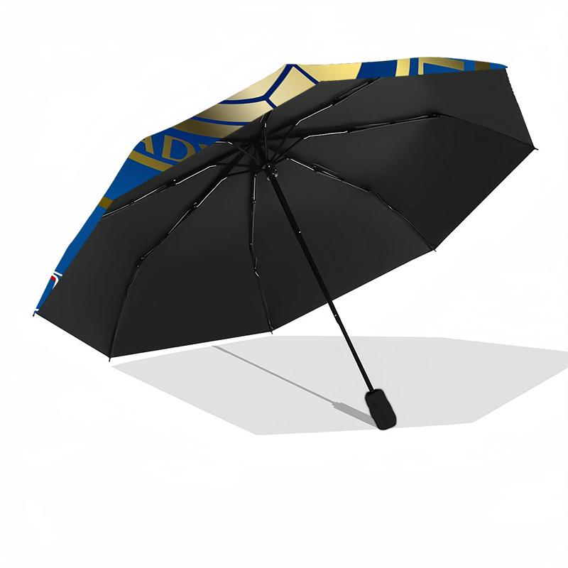 1pc Sturdy 8-Bone Auto Umbrella, Rangers FC Umbrella, Digital Printed, Foldable Umbrella for On-the-Go Outdoor Use