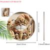 Christmas Hot Cocoa Wooden Sign with Adorable Gnome Pattern - Navidad Round Sign for Front Door, Wall Hanging Decor - Ideal Christmas Gift