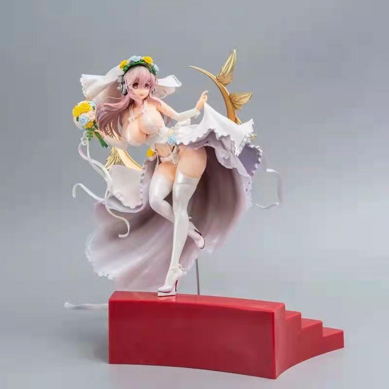 30 CM Aniem Super SONICO Luxury wedding dress ver sexy Girls Action figure Model Toy Decorative Gift