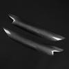 Pair Carbon Fiber Headlamp Eyebrow Sticker Decoration Trim