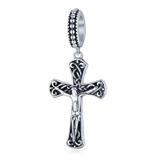 925 Sterling Silver Princess Crown Charms Heart Love Lock Feather Clear CZ Pendant Beads Fit Silver 925 Bracelet Jewelry Making