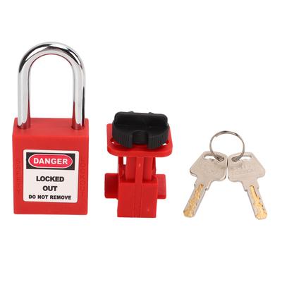 Circuit Breaker Lockout Device Nylon PA Body Chrome Plated Lock Beam Universal Circuit Breaker Lock