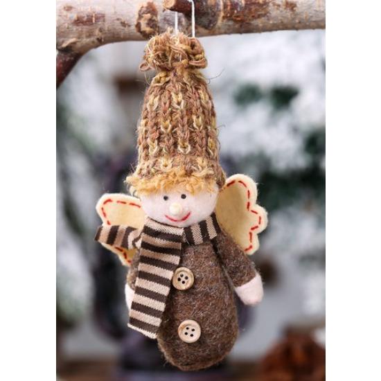 Pandantiv Păpușă din Pânză de Crăciun Mini Decor Pom de Crăciun Înger Moș Crăciun Om de Zăpadă Ornament Păpușă de Crăciun Decorațiune de Crăciun pentru Casă