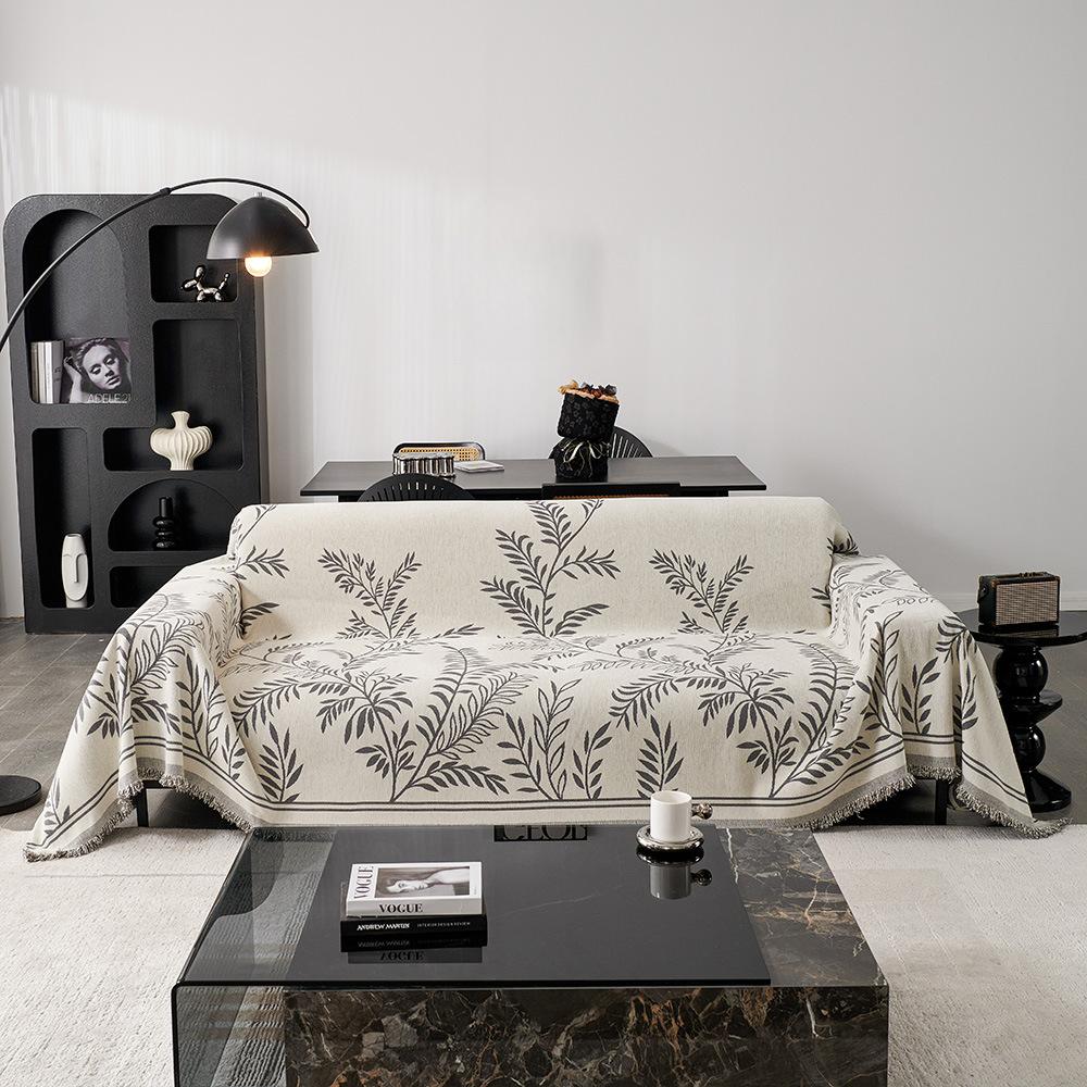 

Новый чехол для дивана «Ивовый лист» на все сезоны, чехол для дивана из шенилла и кожи, чехол для подушки сиденья, подушка спинки 180*130cm