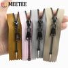 3 Stück Meetee 3# Metallreißverschlüsse 15-30cm Geschlossen 40-70cm Offen Reißverschluss Tasche Kleidung Dekoration Reißverschluss Reparaturset Nähzubehör