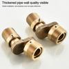 360 Degree Rotation Shower Adapter For Showering Brass Construction Rust And Wear Resistant 0-40 Degree Adjustment Range