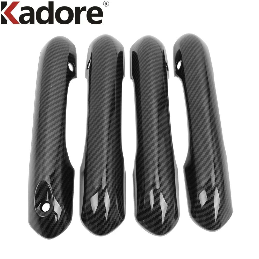 Door Handle Cover Trim For Ford Explorer -  2024 Carbon Fiber Car Side Door Handle Bowl Cup Covers Frame Accessories