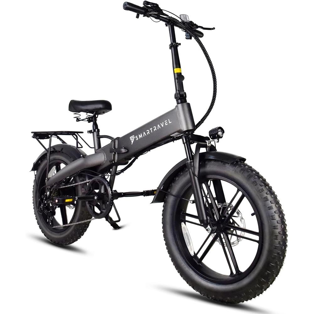 Vélo Électrique Pliant SMARTRAVEL M6, Batterie Amovible 48V 15Ah gris