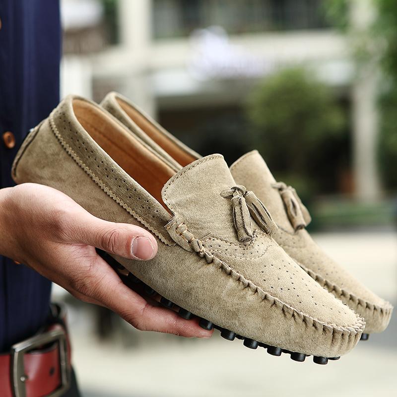 Ležérní boty pánské slip on mokasíny kožené boty pánské Móda 2024