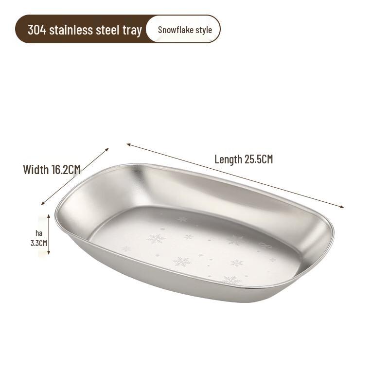 Stainless Steel Boat-Shaped Serving Platter