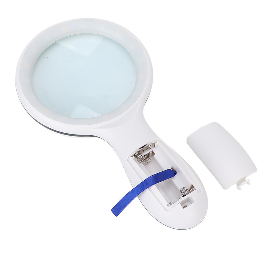 Handheld Reading Magnifying Glass LED Magnifying Glass 10 Times 88mm for Reading Books and Newspapers