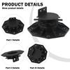 10Pcs Deck Support Base Height Adjustable Plastic Deck Lift Support Base 18-30mm 30-60mm Decking Pedestal Riser Bearing Support