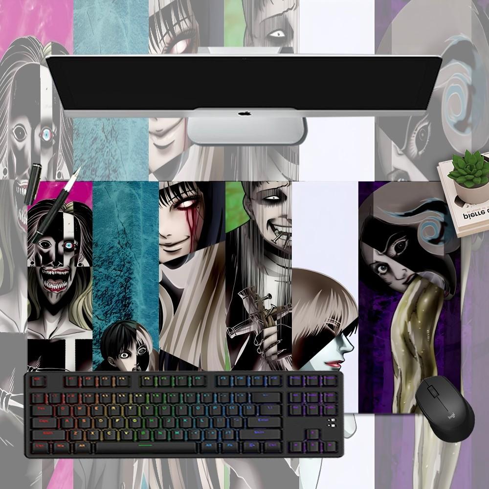 Junji Ito Tomie Kawakami Anime Mousepad Boy Pad Natural Rubber Gaming Mousepad Desk Mat Size For Gameing World Of Tanks CS GO Ze