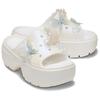 Crocs Elegant Fashionable Comfortable Quick-Dry Slide Sandals Women Footwear White 210180-100