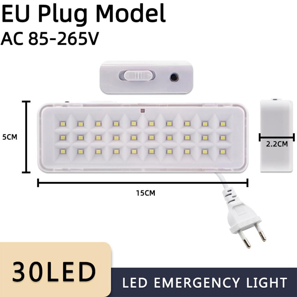 Us/Uk Plug Led Emergency Light Flashing Magnet Work Light Rechargeable For Home Usb 30led Household Portable Three Speed Dimming