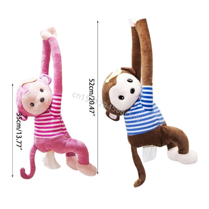 Hanging-Monkey Tissue Holder Napkin-Box Creative-Tissue Box Animal Tissue Paper 6XDE