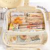 Large Capacity Transparent Pencil Case DIY Zipper Pen Bag 9 Layer Multi Function Students Stationery Storage Bag School Supplies