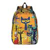 Pete de Kat Cartoon Mode Rugzak Sport Student Wandelen Reizen Coole Kat Dagrugzak voor Mannen Vrouwen Laptop Schoudertas