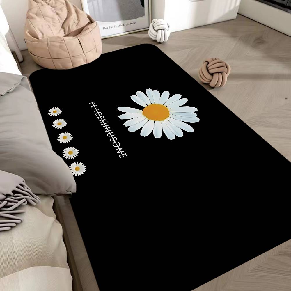G-G-Dragon P-Peaceminusone Floor Mat INS Style Soft Bedroom Floor House Laundry Room Mat Anti-skid Household Carpets
