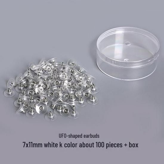 Transparente Silikon-Ohrstecker und Ohrstöpsel-Verschlüsse - Anti-Drop, Anti-Rutsch-Clips